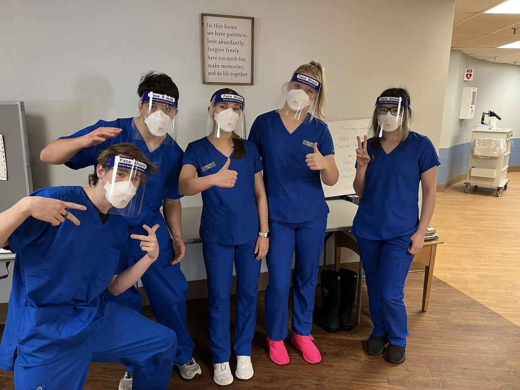 CNA students posing for a photo